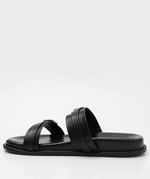 Rasteirinha Feminina Fivela Marisa Preto