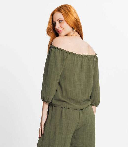 Blusa Feminina Ciganinha Rovitex Verde