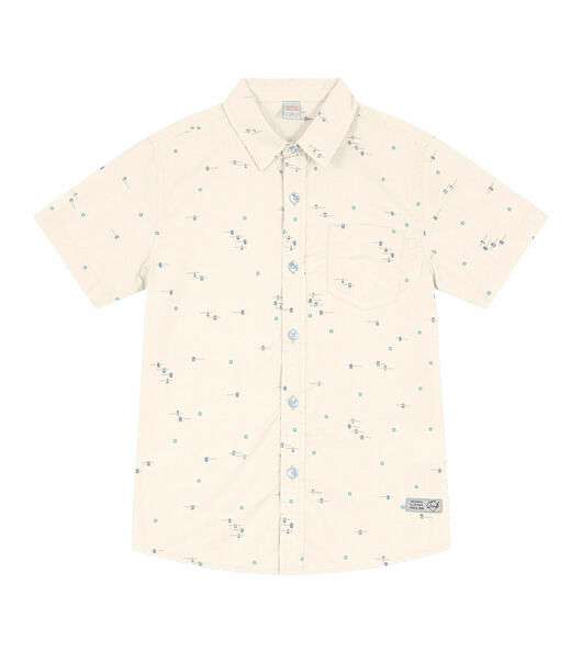 Image_Camisa Infantil Masculina Estampada Trick Nick Bege