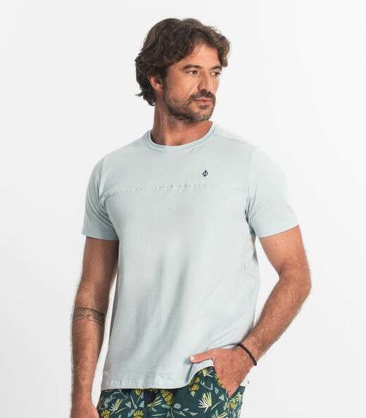 Camiseta Básica Masculina Diametro Azul