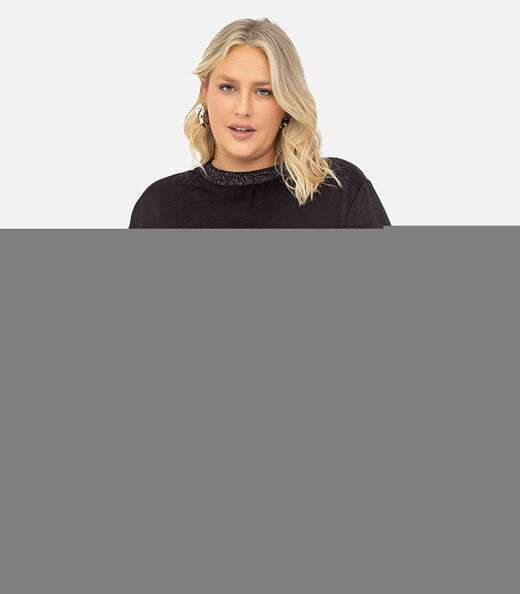 Image_Blusa Acetinada Plus Size Secret Glam Preto