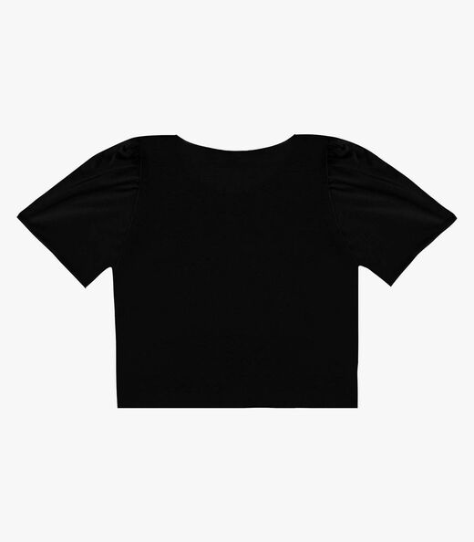 Blusa Feminina Em Malha Langui Infinita Cor Preto