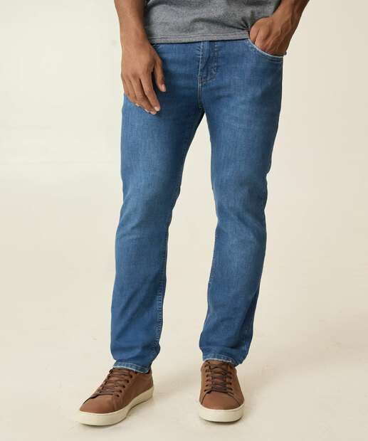 Calça Masculina Jeans Slim Bolsos MR