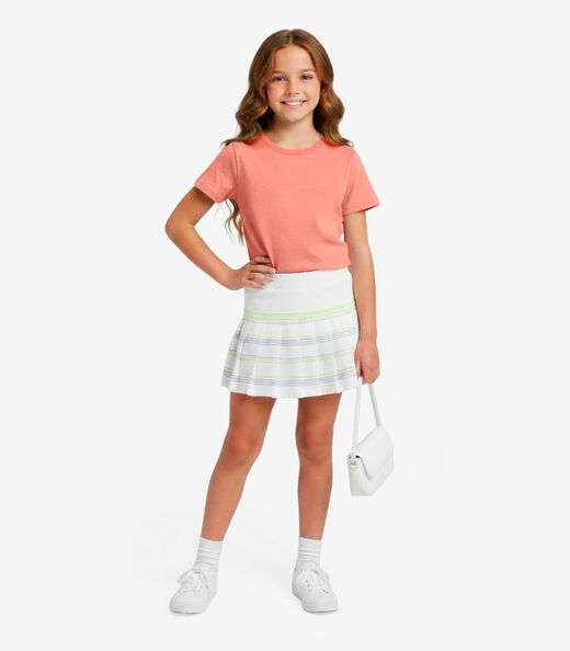 Image_Blusa Básica Infantil Manga Curta Lisa Soletex Laranja