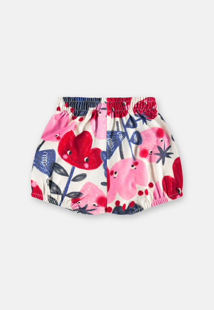 Conjunto Tulipa Blusa Shorts Três e Já