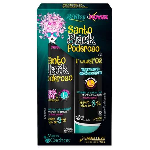 Shampoo Kit Vitay Novex Santo Black 300ml