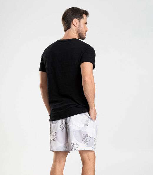 Bermuda Masculina De Microfibra Long Bong Cinza