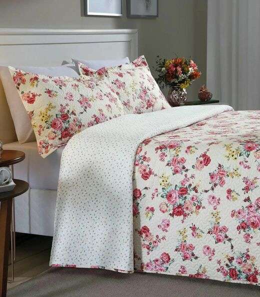 Jogo de Cobre Leito Queen 3 Peças Lar E Lazer Bege