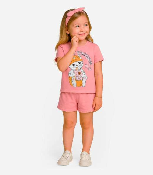 Conjunto Infantil Menina Select Rosa