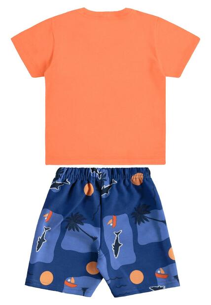 Conjunto Camiseta Bermuda Tubarão Bee Loop