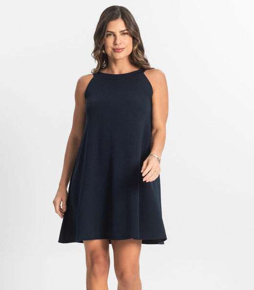 Image_Vestido Feminino Curto Em Liganete Select Azul