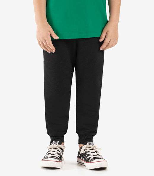 Calça Básica Unissex Infantil RoviKids Preto