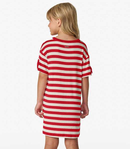 Vestido Infantil em Ribana 2x1 Trick Nick Vermelho