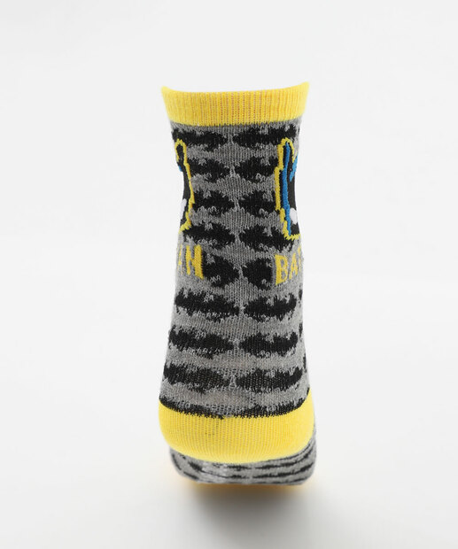 Kit 2 Meias Infantil Estampa Batman Warner Bros Cinza