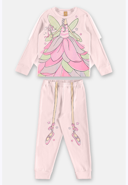Pijama Suedine Estampa Fada Up Baby