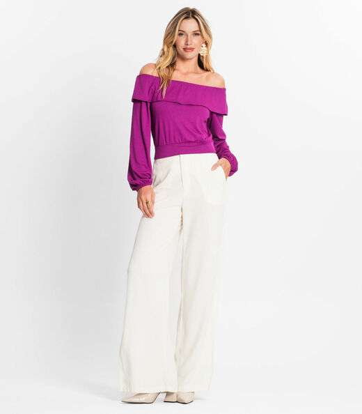 Blusa Feminina Manga Longa Endless Roxo