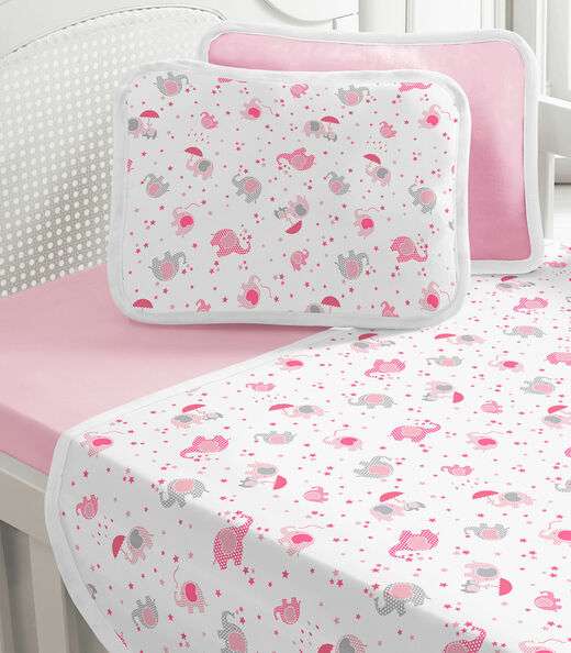 Jogo Cama Baby Estampado Vivaldi Cinza
