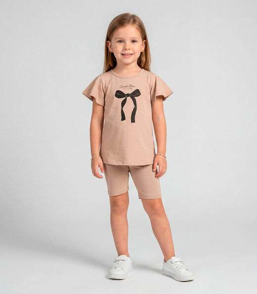 Image_Conjunto Infantil Feminino Blusa E Ciclista Select Marrom