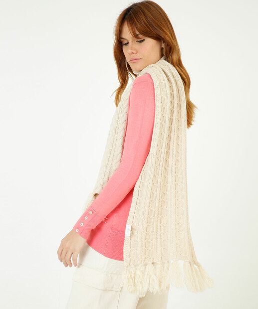 Cachecol Feminino Tricô Trabalhado Marisa