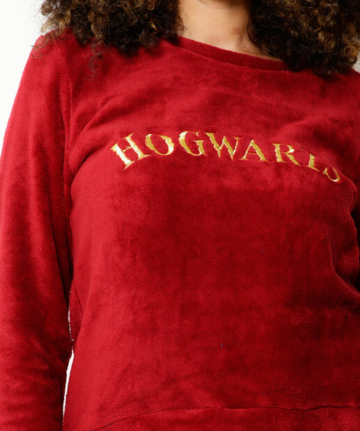 Pijama Feminino Fleece Hogwarts Warner Bros 