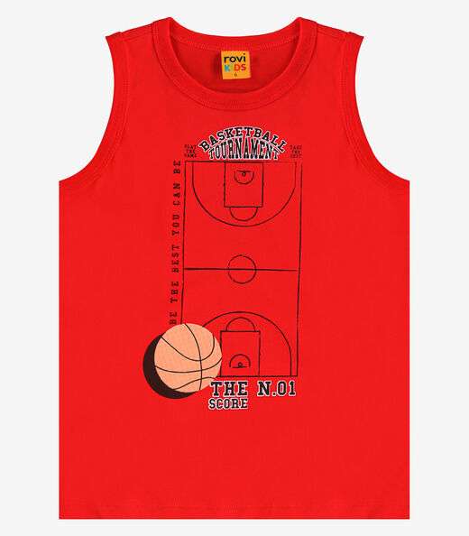 Regata Meia Malha Rovi Kids Laranja