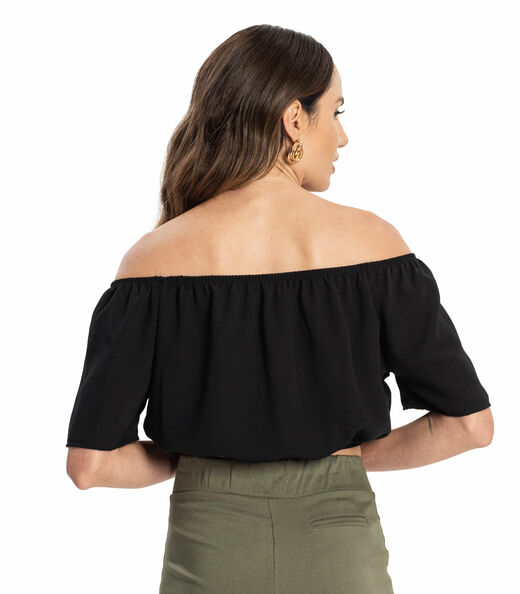 Blusa Feminina Alfaiataria Endless Preto