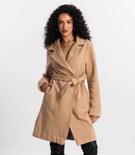 Trench Coat Feminino Rovitex Marrom