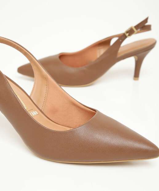 Scarpin Feminino Slingback Salto Fino Vizzano