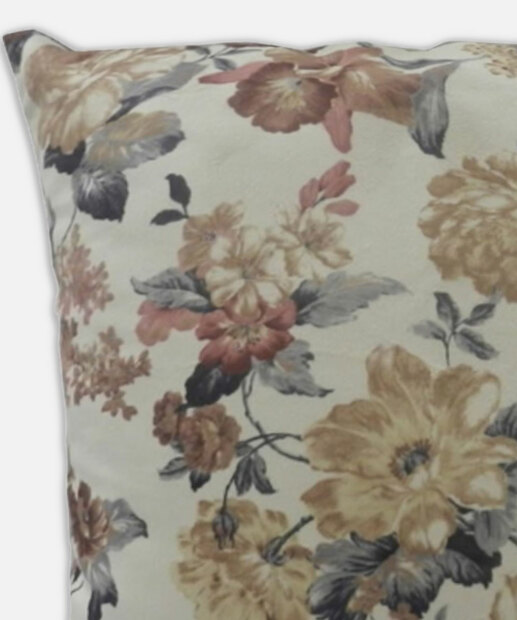 Almofada Aveludada Estampada Floral Master Comfort