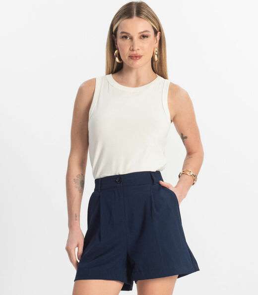 Image_Regata Básica Feminina em Cotton Leve Rovitex Bege