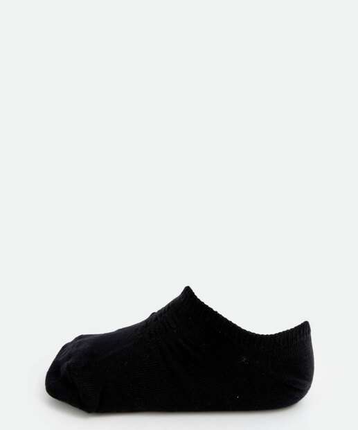 Kit 3 Pares Meias Infantil Invisíveis Básicas