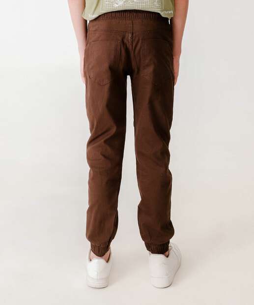 Calça Infantil Jogger Bolso MR Tam 10 a 16