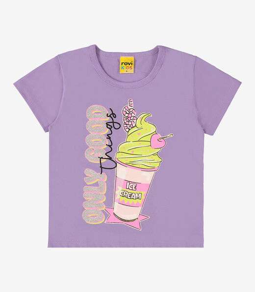 Blusa Infantil Feminina Rovi Kids Roxo