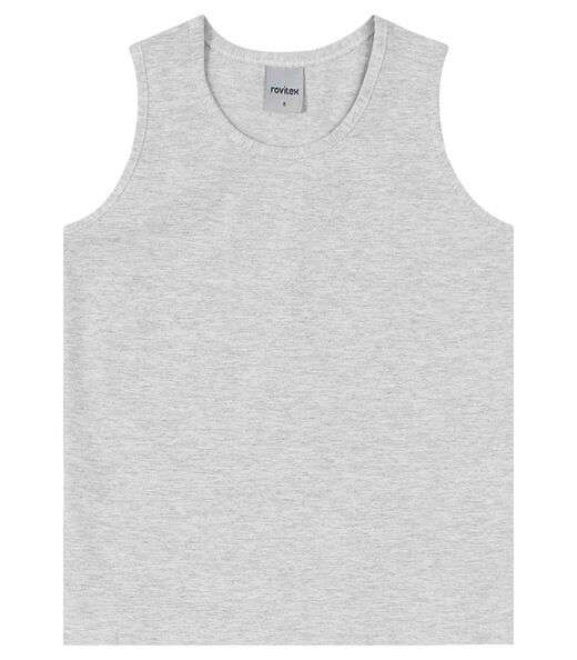 Regata Básica Infantil Feminina Rovitex Kids Cinza