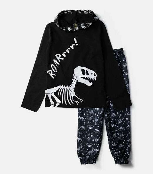 Conjunto Infantil Menino Meia Estação Torrox Preto