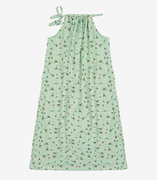 Vestido Curto Feminino Em Viscolinho Select Verde