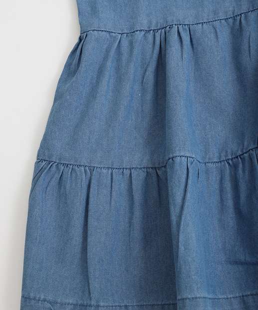 Vestido Infantil Manga Curta Tam 1 a 3