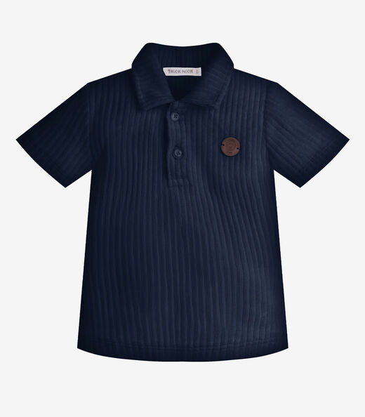 Conjunto Infantil Polo Com Bermuda Trick Nick Azul