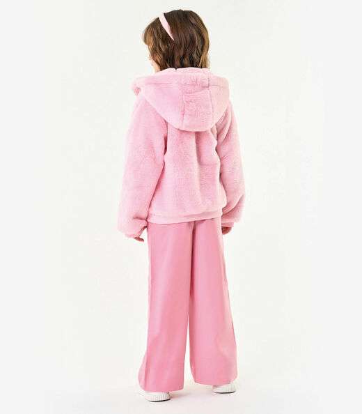 Calça Infantil Feminina Wide Leg Trick Nick Rosa