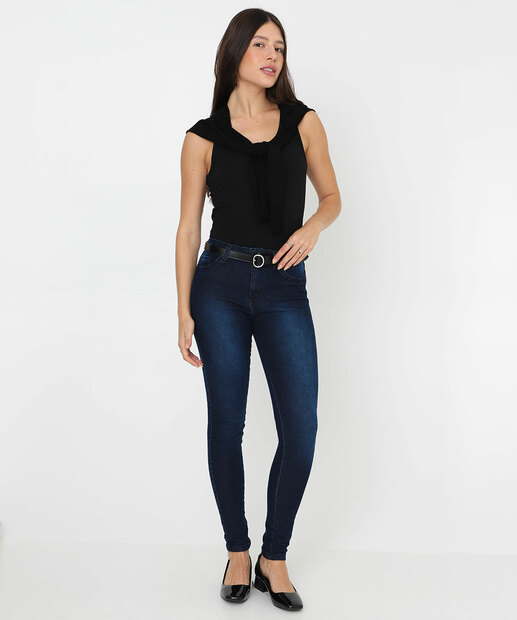 Image_Calça Jeans Skinny Feminina Cintura Média Biotipo Azul