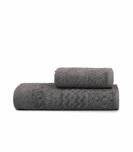 Toalha De Rosto Loft Fio Penteado Atlantica Cinza