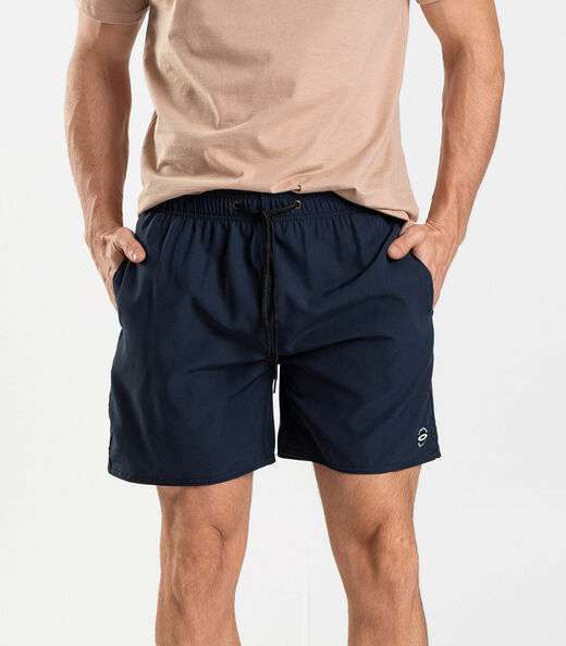 Bermuda Masculina Lisa De Microfibra Long Bong Azul