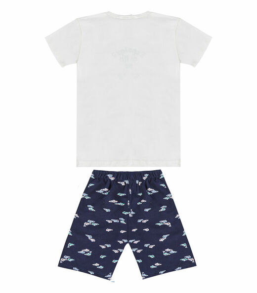 Conjunto Masculino Camiseta E Bermuda Select Azul