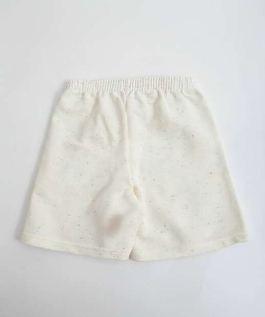 Bermuda Infantil Moletinho MR Tam 1 a 3 Off White