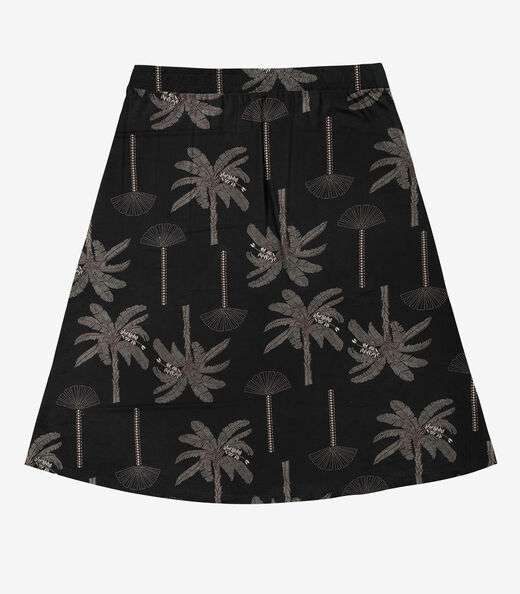 Saia Midi Secret Glam Preto