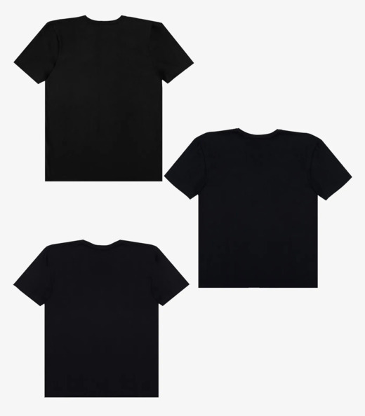 Kit 3 Camisetas Adulto Masculino em Meia Malha Rovitex Sortido