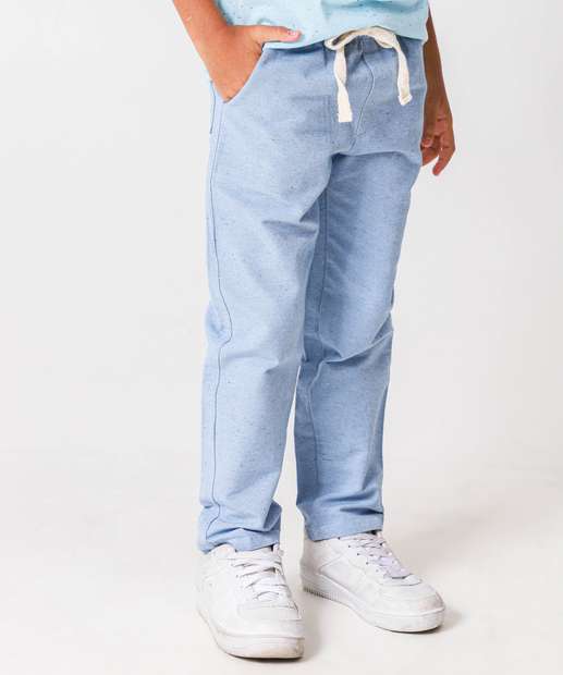 Calça Infantil Bolso Marisa Tam 4 a 10 Azul