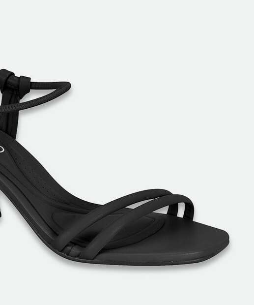 Sandália Salto Grosso Feminina Beira Rio Preto