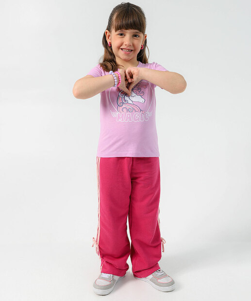 Blusa Infantil Estampa Unicórnio Marisa Tam 4 a 10 Lilás