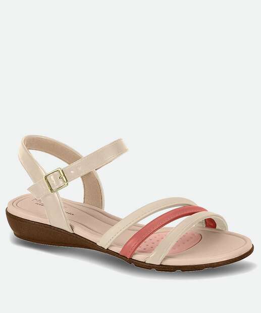 Sandália Feminina Rasteira Tiras Modare